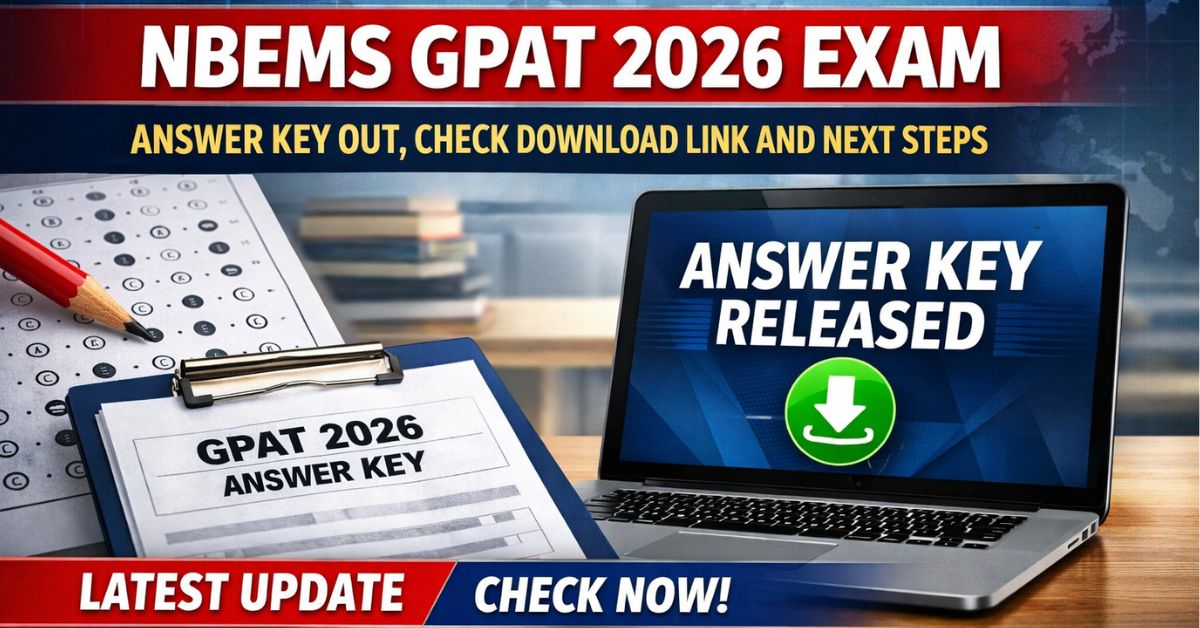 NBEMS GPAT 2026 Exam Answer Key