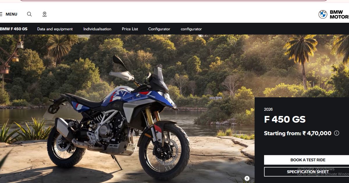 BMW F 450 GS Accessory Prices 2026 Revealed